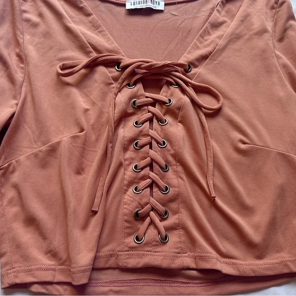 3 for $25 ⋆ fashion nova ⋆ lace up top